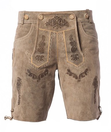 Grijze Vintage Lederhose