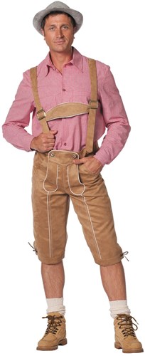 Luxe Lange Lichtbruine Tiroler Broek