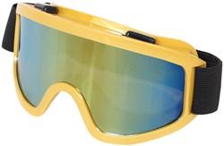 Matte Skibril Goud met Regenboog Olieglas