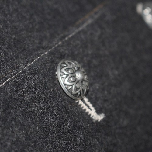 Tiroler Trachten Jas Luxe (Wol-Geitenleer) (detail 4)