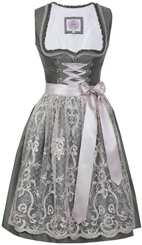 Lotte Groen-Beige Dirndl Luxe (58cm)