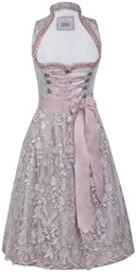 Luxe Dirndl Josefa Roze en Taupe (65cm)
