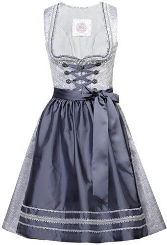 Viviane Zilver-Grijs Dirndl Luxe (65cm)