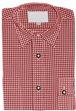 Luxe Tiroler Overhemd Rood (Kind)