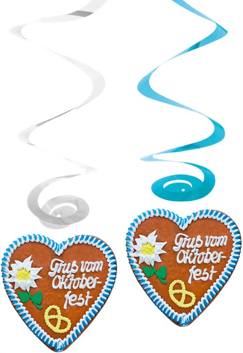 Oktoberfest Swirl Deco 4st - 80cm