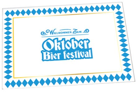 Oktober Bier Festival Placemats Papier 6st - 40x30cm