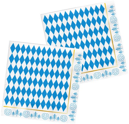 Oktober Bier Festival Servetten 20st - 33x33cm