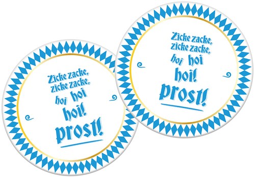 Oktober Bier Festival Onderzetters 6st - Ø13cm