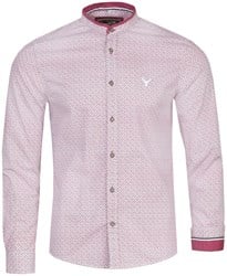 Heren Trachtenhemd Robert Edelweiss-Bordeaux