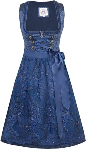 Luxe Dirndl Wendi Deep Blue Ocean (65cm) 