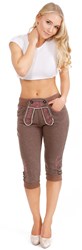 Lederhose Lang Bruin voor Dames (Joggingstof)