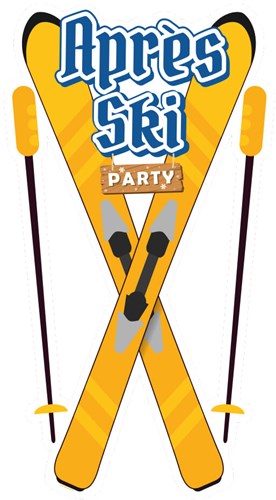 Oktoberfest Decoration Sign Après Ski - 90x50cm