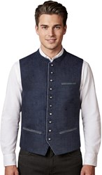 August Trachtenvest Donkerblauw