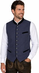 Stefan Trachten Vest Blauw