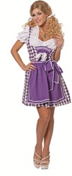 Paarse Dirndl Jurk Brigitte
