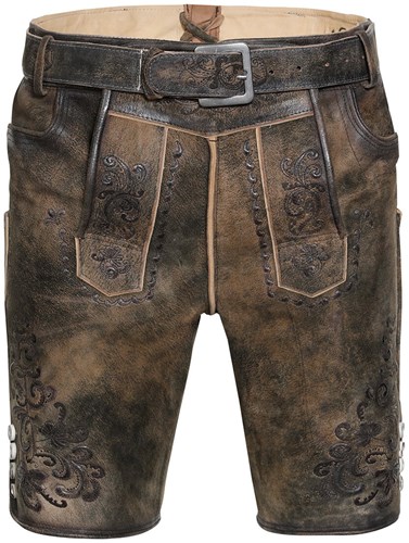 Lederhose Geitenleer Anastasio met Riem