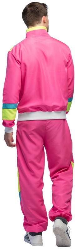 Heren Trainingspak Retro Pink (achterkant)