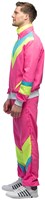 Heren Trainingspak Retro Pink (zijkant)
