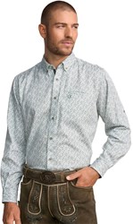 Overhemd Trachten Crisanto Wit-Groen