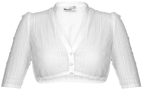 Emma-Linda Dirndl Blouse Wit Luxe