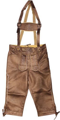 Lange Bruine Lederhose Antiek