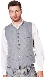 Trachten Heren Vest Jermeny Grijs