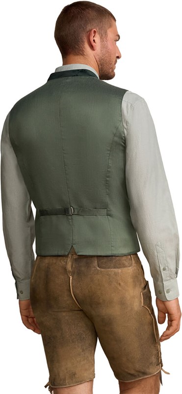 Tiroler Trachten Vest Jöran Groen (achterkant)