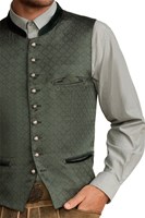 Tiroler Trachten Vest Jöran Groen (detail)