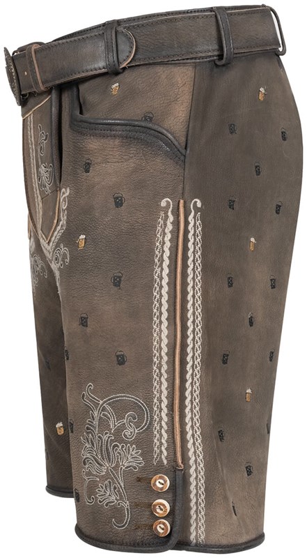 Lederhose Sammy Met Bierpullen (linker zijkant)