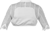 Dirndl Blouse Loretta-Linda Wit (achterkant)