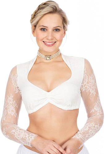 Elena Dirndl Blouse Off-White Luxe