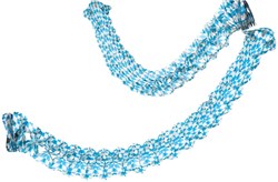 Oktoberfest Guirlande Brandvertragend Blauw/Wit 10m