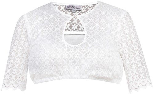 Witte Dirndlblouse Gisela-Anna