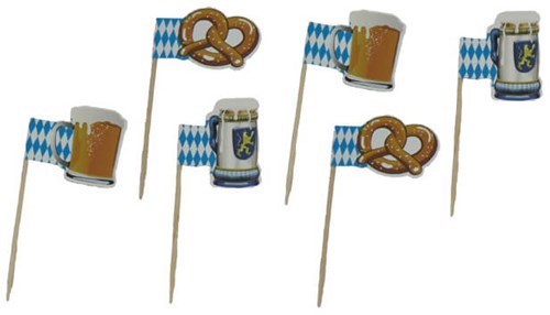 Luxe Prikkers Oktoberfest 8cm - 12st