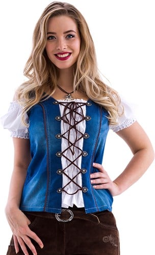 Trachtenmieder Denim Jeans Luxe