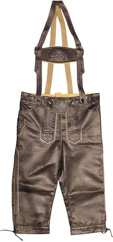 Lange Zwarte Lederhose Antiek