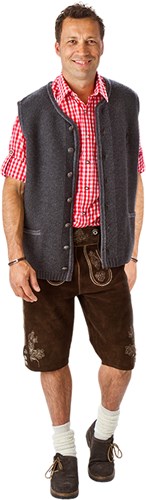 Luxe Grijs Trachtenvest (100% wol)