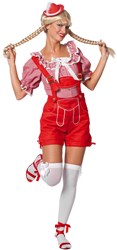 Rode Luxe Dames Tirolerhose