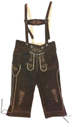 Lange Bruine Lederhose (rundleer)