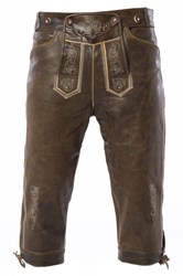 Kniebund Retro Luxe Lederhose (wildleer)   