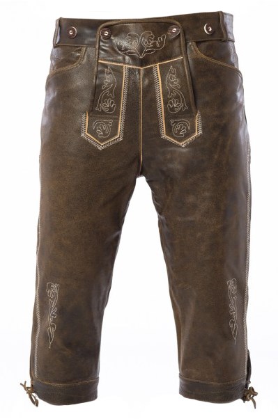 Kniebund Retro Luxe Lederhose (wildleer)   