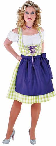 Groene Dirndl Jurk 3 delig