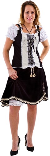 Trachtenmieder met Rok Zwart Tiroler 