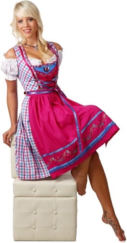 Pink Dirndl Jurk Mali 60cm