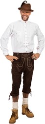 Wit Trachtenhemd Edelweiss (100% katoen)