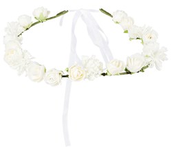 Hoofdbandje met Witte Bloemen