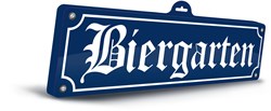 Biergarten Wanddeco