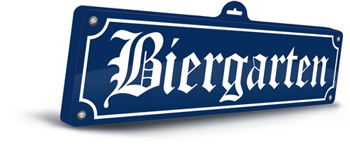 Biergarten Wanddeco