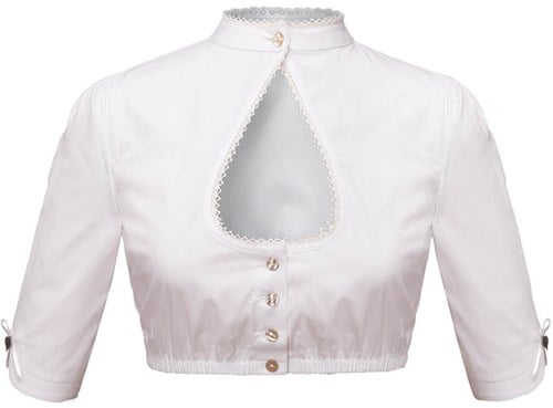 Witte Dirndl Blouse (Druppel)