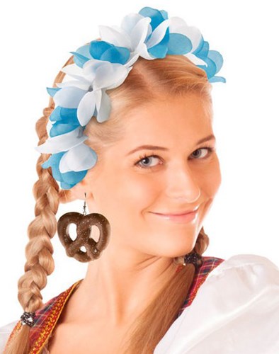 Blauw/Witte Oktoberfest Tiara